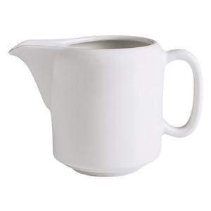 GET Corona Actualite Bright White Porcelain 8.6oz. Jug w/ Handle - PA1101708512