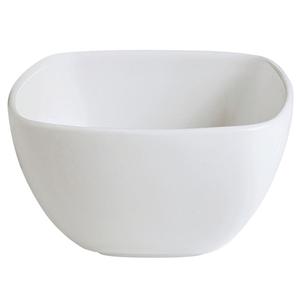 GET Corona Asia Bright White Porcelain 9oz Square Bowl - 2dz - PA1101808824 