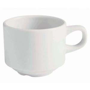 GET Corona Actualite Bright White Porcelain 8.1oz Tea Cup - PA1101904324 