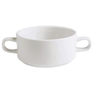 GET Corona Actualite Bright White Porcelain 11 oz. Soup Cup - PA1101905224