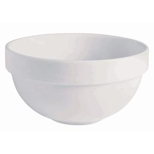 GET Corona Actualite Bright White Porcelain 45 oz. Salad Bowl - PA1101905412