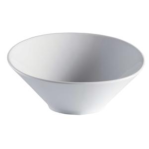 GET Corona Elegance Bright White Porcelain 7.8oz Slanted Bowl - PA1101907424 