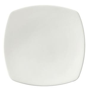 GET Corona Asia Bright White Porcelain 6.75" Square Bread Plate - PA1101911524