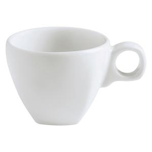 GET Corona Asia Bright White Porcelain 8oz Tea Cup - 2dz - PA1101914224 