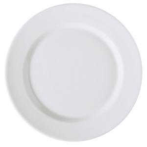 GET Corona Elegance Bright White Porcelain 10in dia. Plate- 2dz - PA1101922524 