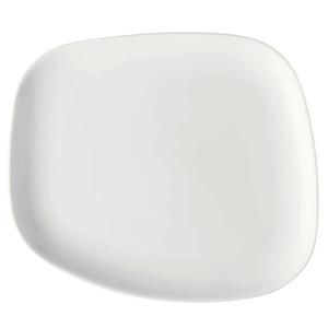 GET Corona Elegance Bright White Porcelain 8" x 7" Plate - 2 Doz - PA1101929424