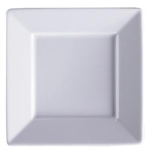 GET Corona Zen Bright White Porcelain 9in Square Plate - 2dz - PA1101972024 
