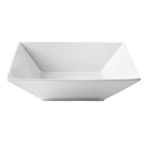 GET Corona Zen Bright White Porcelain 18 oz. Square Soup Bowl - PA1101973224