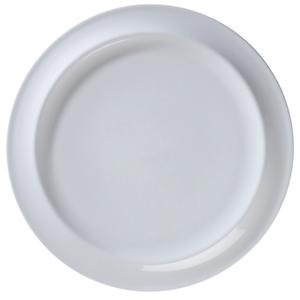GET Corona Gotas Bright White Porcelain 10.6" dia. Plate - 2 Doz - PA1101982724