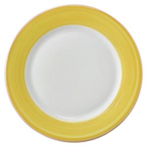 GET Corona Calypso Yellow Porcelain 9in dia. Plate - 2dz - PA1600902324 