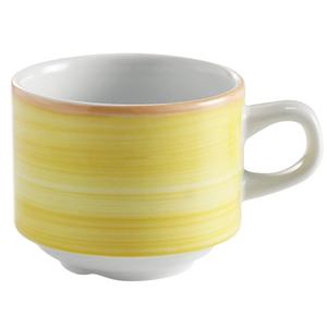 GET Corona Calypso Yellow Porcelain 8.1 oz. Tea Cup - 2 Doz - PA1600904324