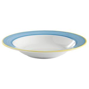 GET Corona Calypso Blue Porcelain 9.7 oz. Soup Bowl - 2 Doz - PA1601703624