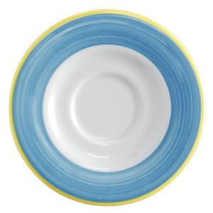 GET Corona Calypso Blue Porcelain 6.5in dia. Tea Saucer - 2dz - PA1601900324 