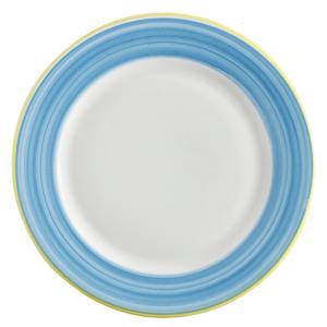GET Corona Calypso Blue Porcelain 12.25in dia. Plate - 1dz - PA1601902912 