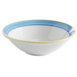 GET Corona Calypso Blue Porcelain 15.5oz 7in dia. Bowl - 2dz - PA1601903224 