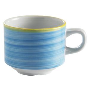 GET Corona Calypso Blue Porcelain 8.1oz Tea Cup - 2dz - PA1601904324 