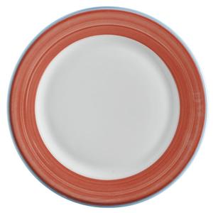 GET Corona Calypso Coral Porcelain 10" dia. Rolled Edge Plate - PA1602902524