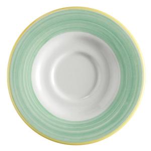 GET Corona Calypso Green Porcelain 6.5in dia. Tea Saucer - 2dz - PA1603900324 