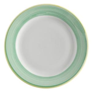 GET Corona Calypso Green Porcelain 7.25in dia. Rolled Edge Plate - PA1603901524 