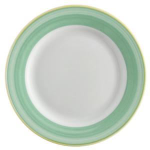 GET Corona Calypso Green Porcelain 8in dia. Rolled Edge Plate - PA1603902024 