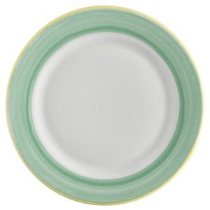 GET Corona Calypso Green Porcelain 9in dia. Rolled Edge Plate - PA1603902324 