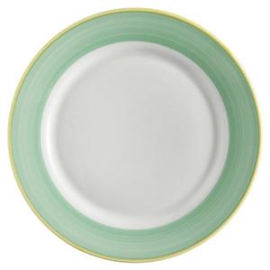 GET Corona Calypso Green Porcelain 10in dia. Rolled Edge Plate - PA1603902524 