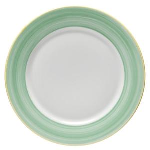 GET Corona Calypso Green Porcelain 10.5" dia. Rolled Edge Plate - PA1603902724