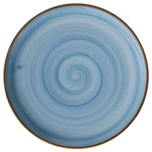GET Corona Artisan Blue Porcelain 11in dia. Coupe Plate - 1dz - PA1604712812 