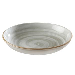 GET Corona Artisan Grey Porcelain 52.4 oz. Coupe Bowl - 1 Doz - PA1607837512