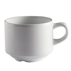 GET Corona Celtic Porcelain 8.1 oz. Tea Cup w/ Handle - 2 Doz - PA1647904324