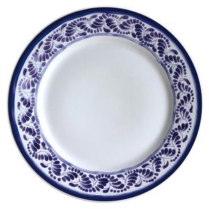 GET Corona Zocalo B Porcelain 8" dia. Rolled Edge Plate - 2 Doz - PA1678902024
