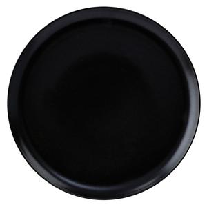 GET Corona Cosmos Pluto Black Porcelain 9" dia. Coupe Plate - PA1941712324
