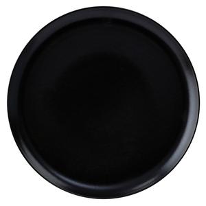 GET Corona Cosmos Pluto Black Porcelain 11in dia. Coupe Plate - PA1941712812 