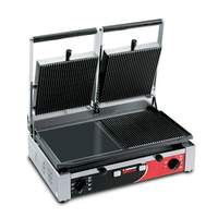 Sirman USA Double Panini Grill w/ Grooved Top & Grooved Bottom - PD R