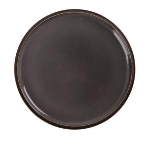 Yanco China Peocock Grey Porcelain 7" dia. Rolled Edge Plate - 3 Doz - PK-207