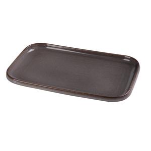 Yanco China Peocock Grey Porcelain 12in x 7.5in Sushi Plate - 1dz - PK-512 