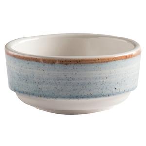 GET Corona Artisan Blue Porcelain 3.8 oz. Rolled Edge Bowl-2 Doz - PP1604727324