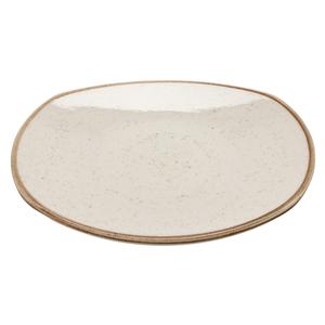 GET Corona Artisan Beige Porcelain 10" dia. Rolled Edge Plate - PP1605722612