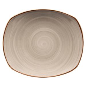 GET Corona Artisan Grey Porcelain 12" dia. Rolled Edge Plate - PP1607722912