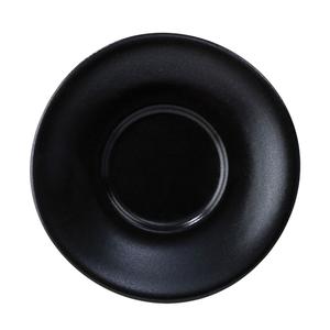GET Corona Cosmos Pluto Black Porcelain 6.5"dia. Bouillon Saucer - PP1941900324 