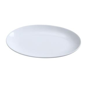 Yanco China Piscataway White Porcelain 10in x 7in Oval Coupe Platter-2dz - PS-10-CP 