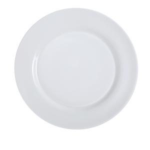 Yanco China Piscataway White Porcelain 10.5" dia. Plate - 1 Doz - PS-16