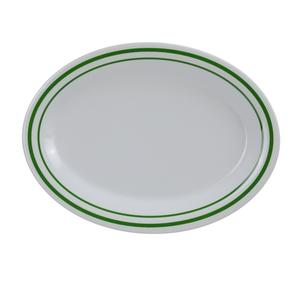 Yanco China Pine Tree Green/Beige Melamine 12in x 9in Oval Platter - 1dz - PT-212 