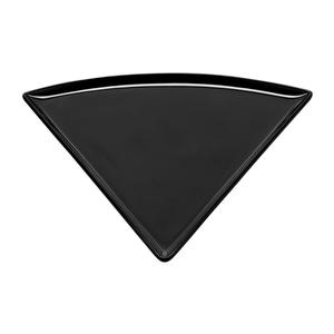 GET Hidden Treasures Black Melamine Triangle Pizza Plate - 2 Doz - PZ-85-BK