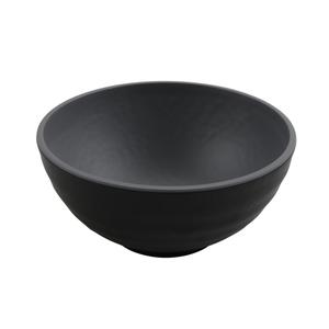 GET Roca Gray/Black Melamine 32oz Ramen Bowl - 1dz - RB-70-GRM/BKM 