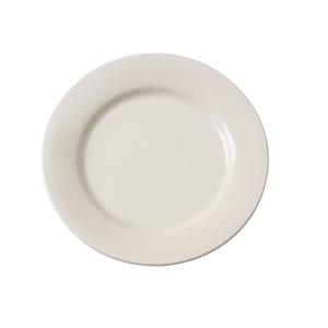 Yanco China Recovery American White Porcelain 10.5in dia. Wide Rim Plate - RE-16 