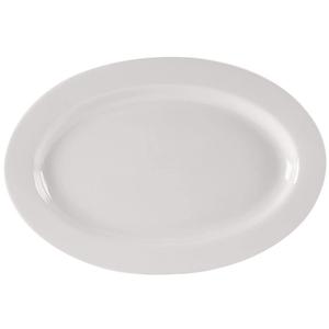 Yanco China Recovery American White Porcelain 9.4in x 6.5in Oval Platter - RE-34 