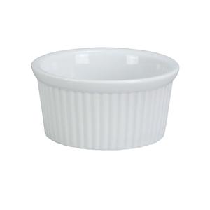 Yanco China Accessories White Porcelain 2oz Fluted Ramekin - 4dz - RK-102 
