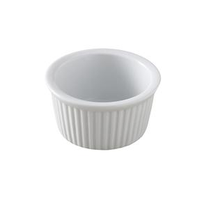 Yanco China Accessories White Porcelain 3.5oz Fluted Ramekin - 4dz - RK-234 