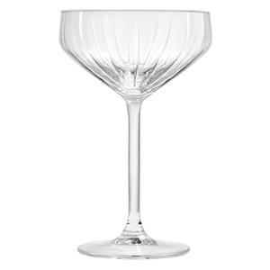 Mikasa Hospitality RL-1005809 Royal Leerdam Carre Optics 9.5oz Coupe Glass - 6 Each 